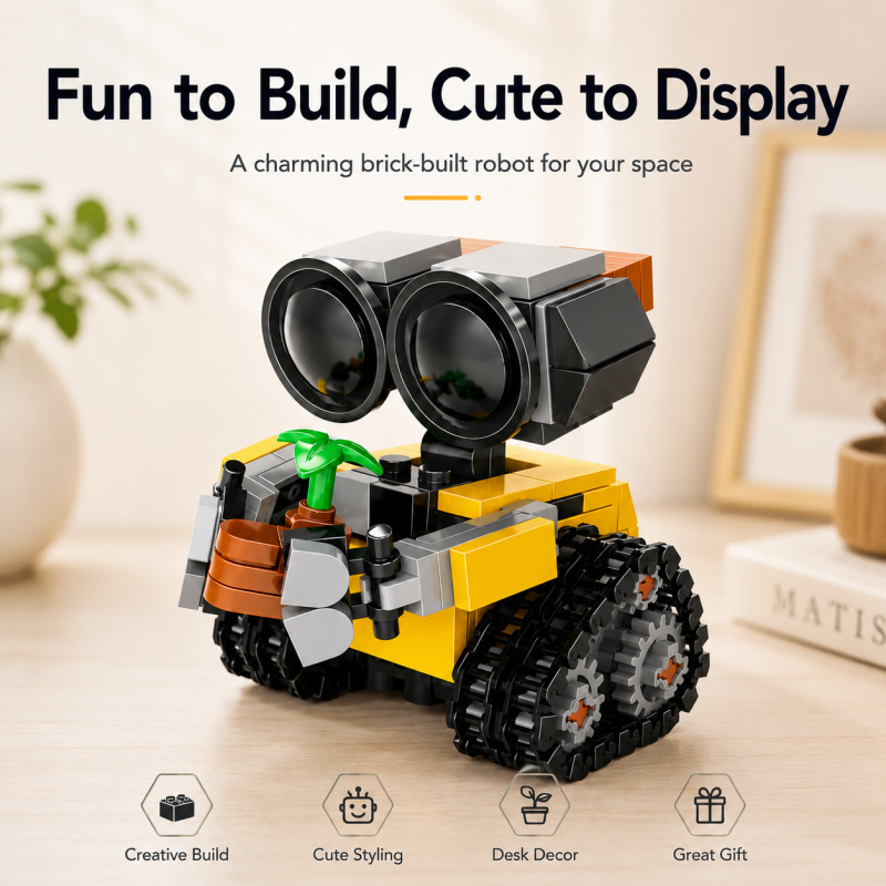 Building Block Mini - Набор мини-роботов-конструкторов, милая модель робота на