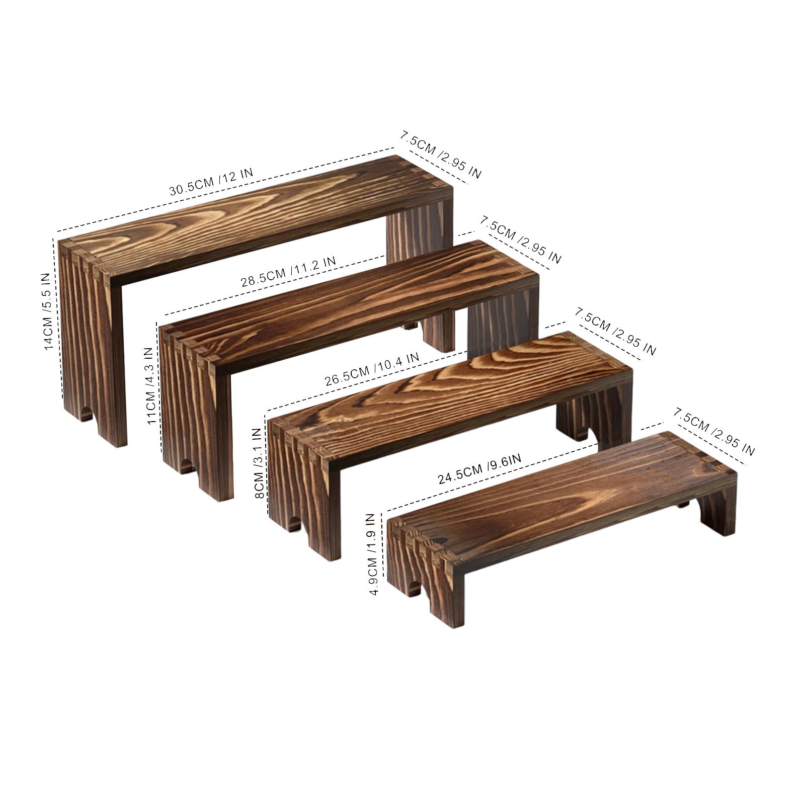 Display Risers Set - Набор из 4 деревянных подставок для